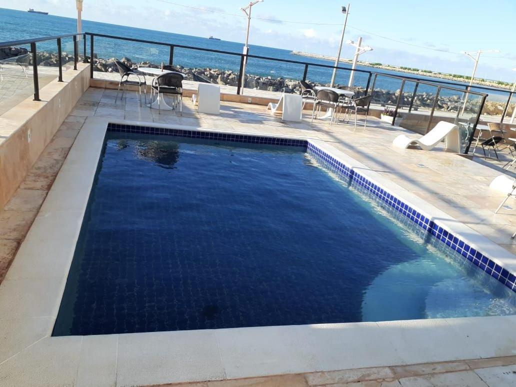 605 Flat Mobiliado Com Vista Lateral Mar Na Praia De Iracema Com Ventilador Fortaleza  Bagian luar foto